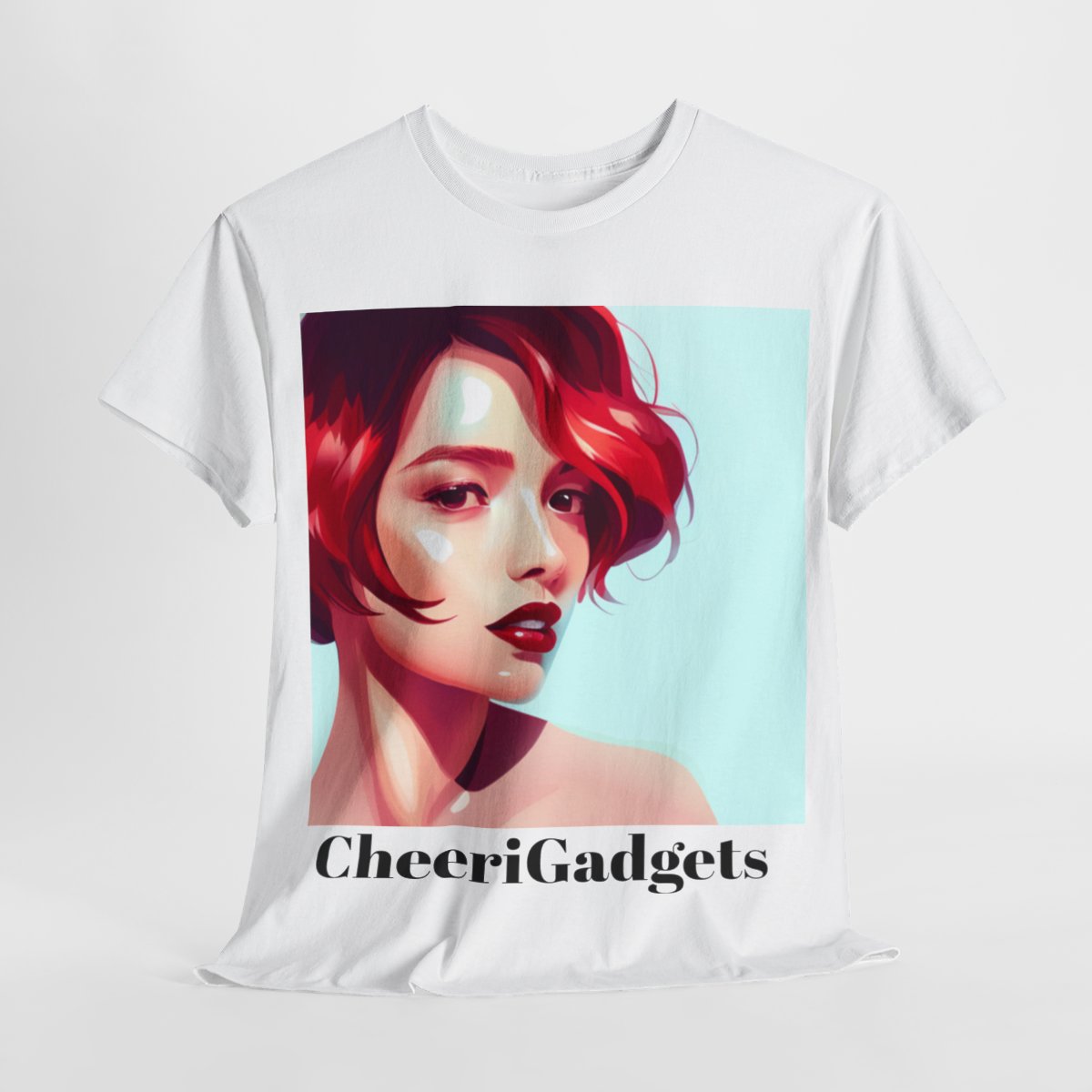 CheeriGadgets Cherry-Lips Woman White T-Shirt